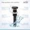 Kibi Victorian Single Handle Bathroom Vanity Sink Faucet with Pop Up Drain C-KBF1012ORB-KPW100ORB - alternate 3